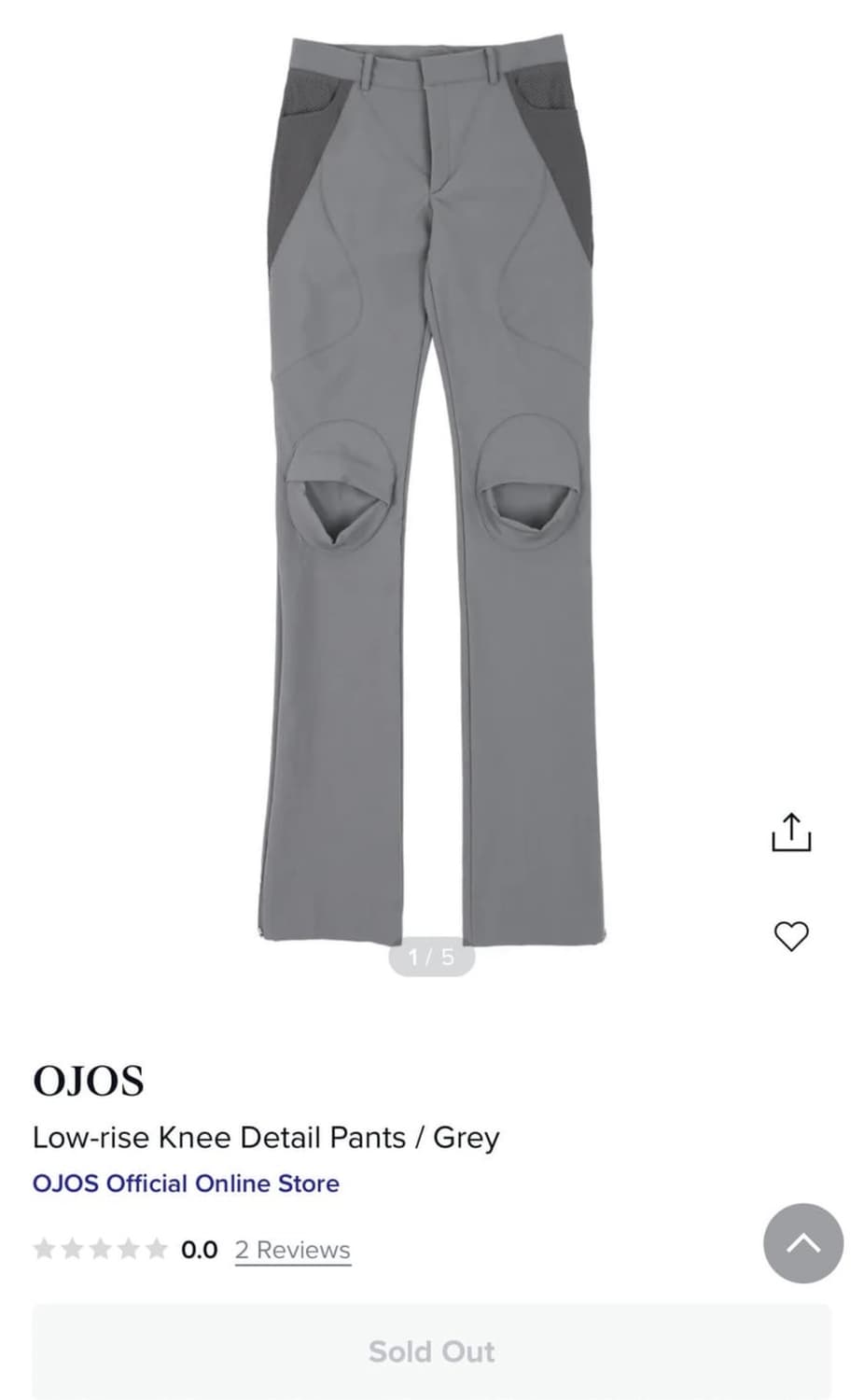 Ojos Knee bootscut pants 상품이미지1