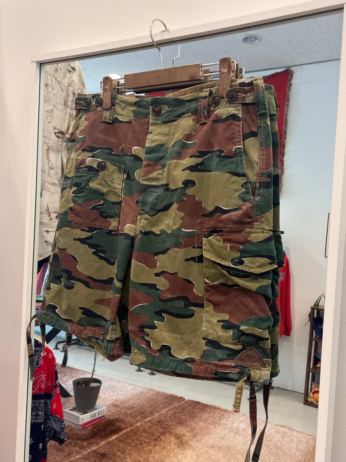 Polo RL 폴로 랄프로렌 카모플라쥬 컴뱃 카고 하프 팬츠 상품이미지1