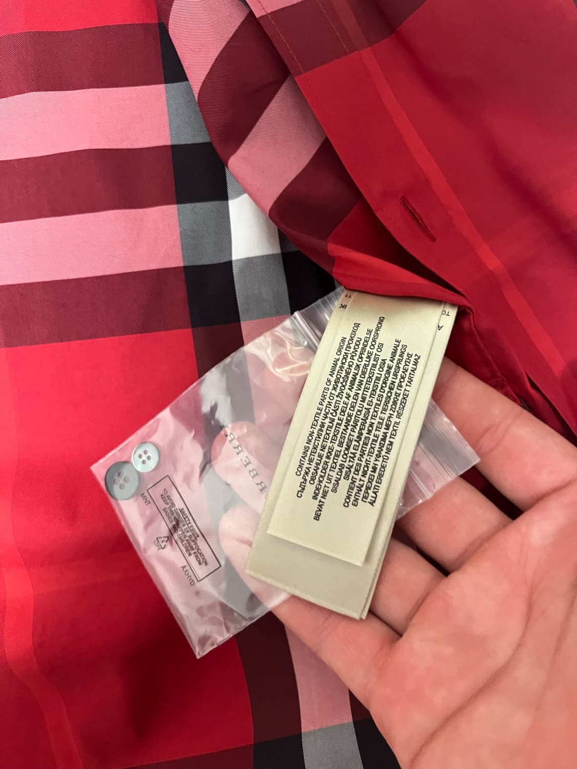 버버리 레드 셔츠 상품이미지2