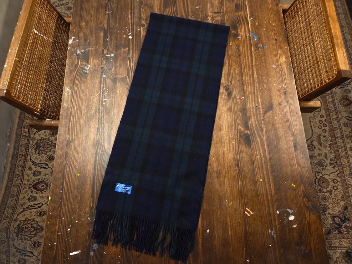 캐시미어 블랙와치 머플러 상품이미지1