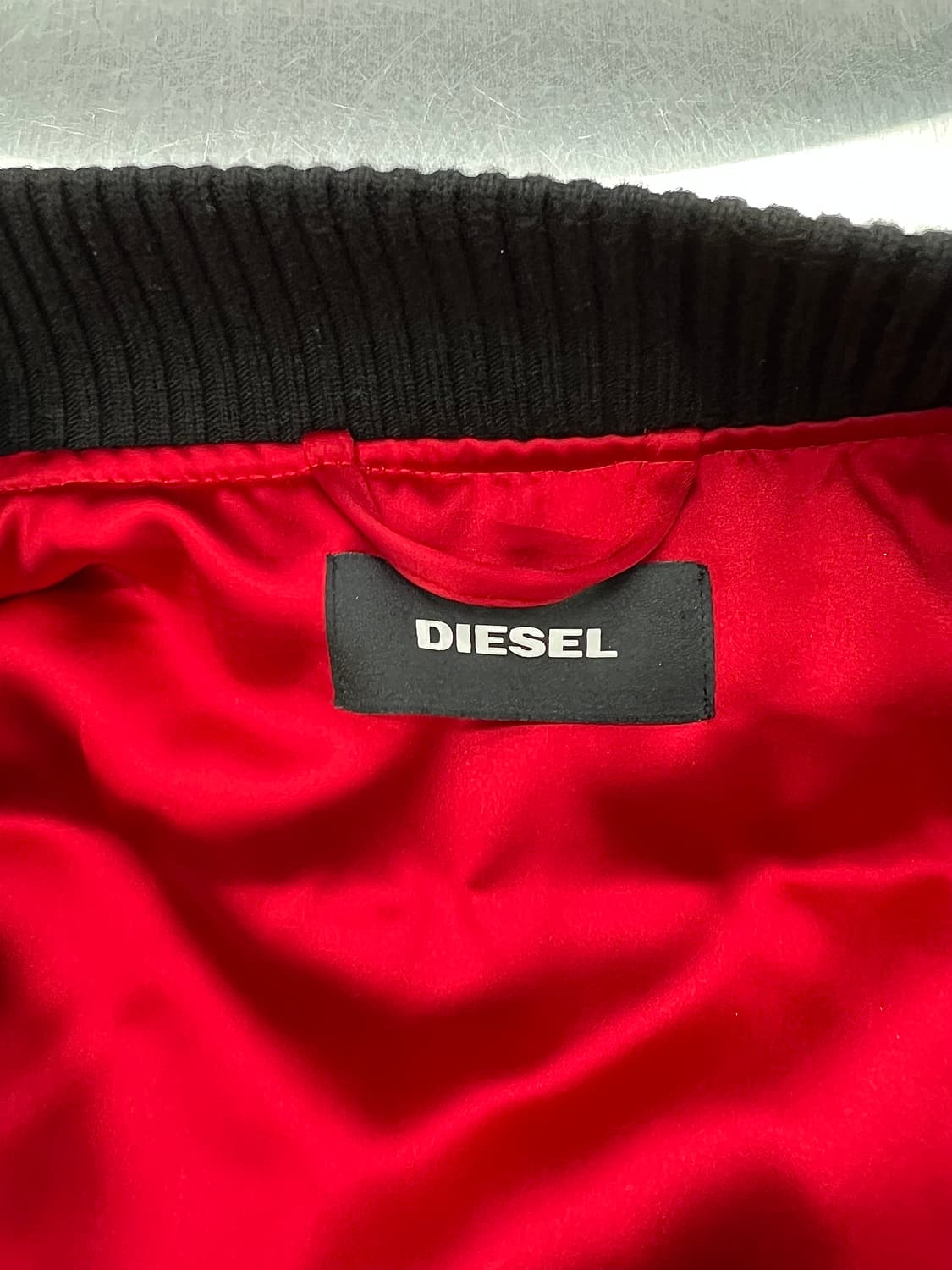 디젤 J-HELL 쉽스킨 레더 플레임 샷 파이톤 퀼팅 자켓 상품이미지7