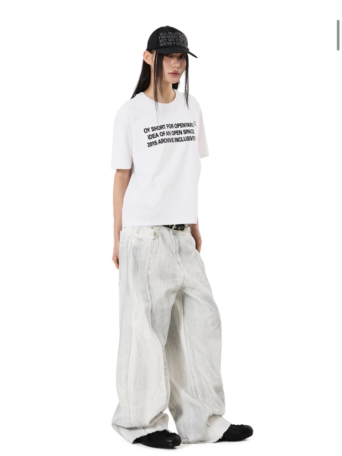 RAW HEM STITCHED WIDE VOLUME PANTS (OY) 상품이미지1