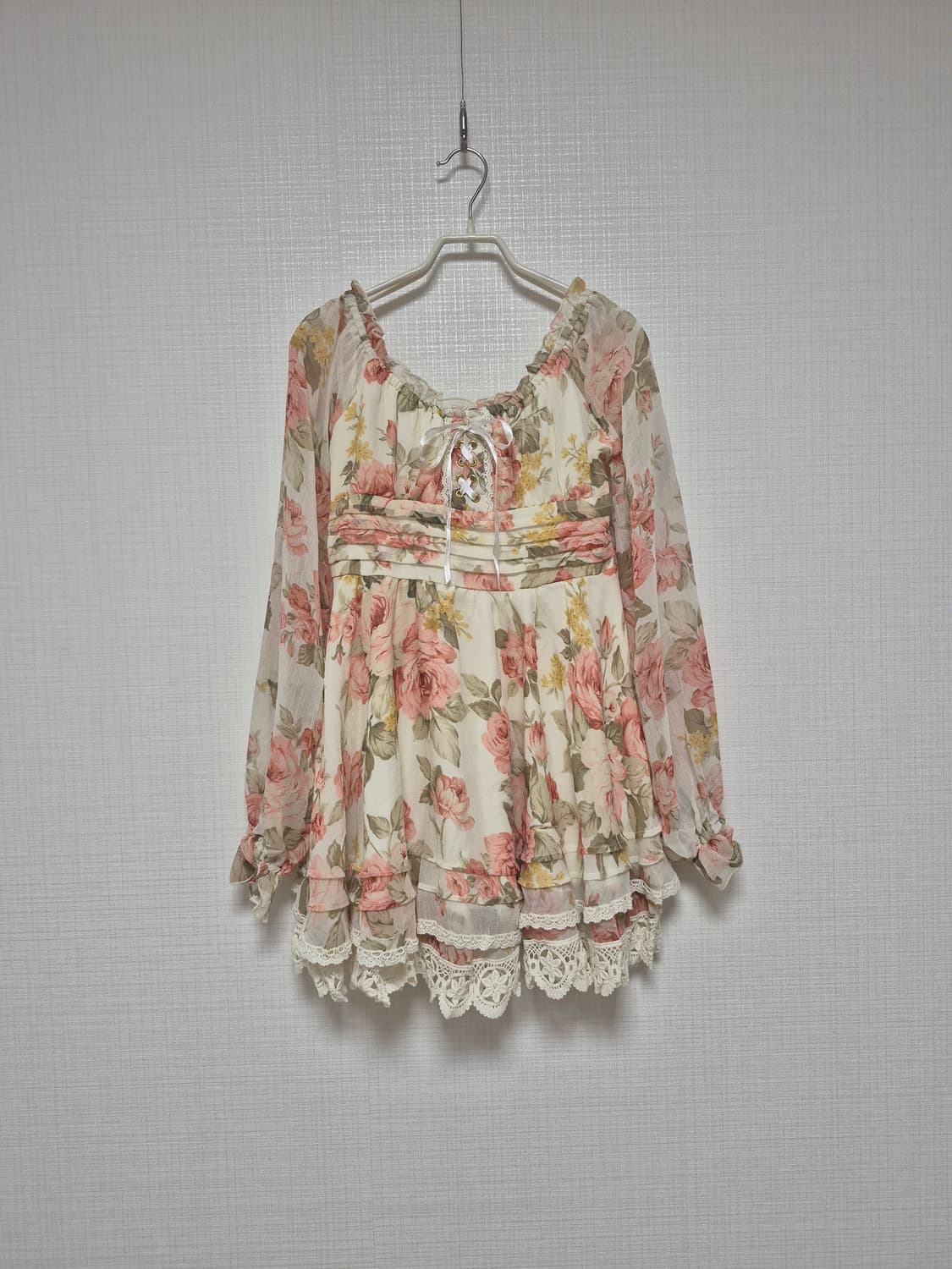 리즈리사 고전템 히메갸루 플로럴 원피스 상품이미지1