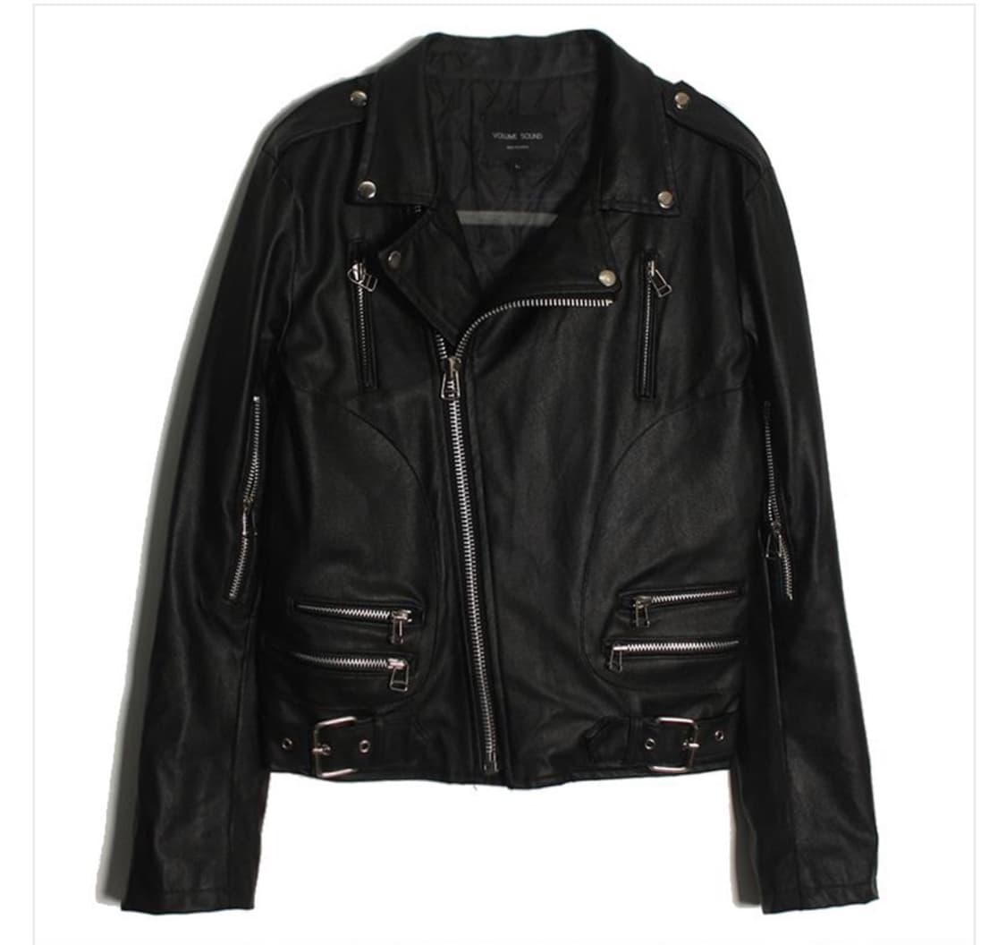 Fake leather jacket 빈티지 가죽자켓 상품이미지1