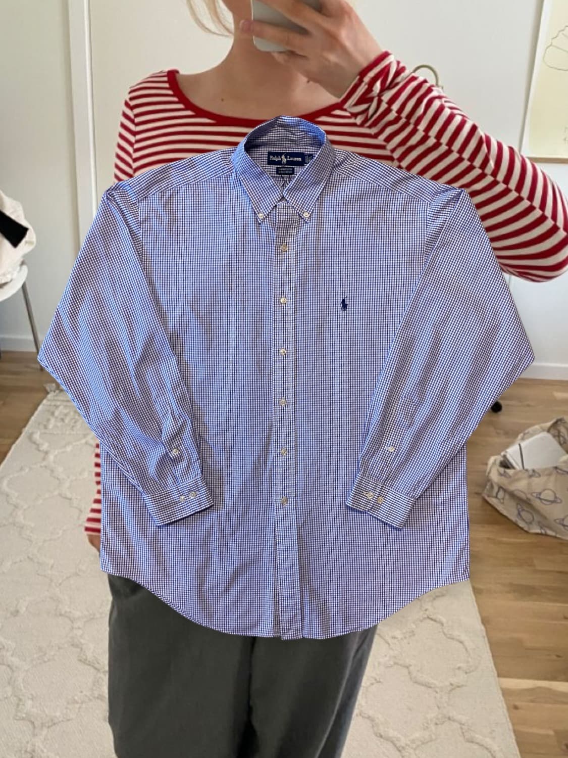 폴로랄프로렌 체크 셔츠 (Man 2XL) 상품이미지1