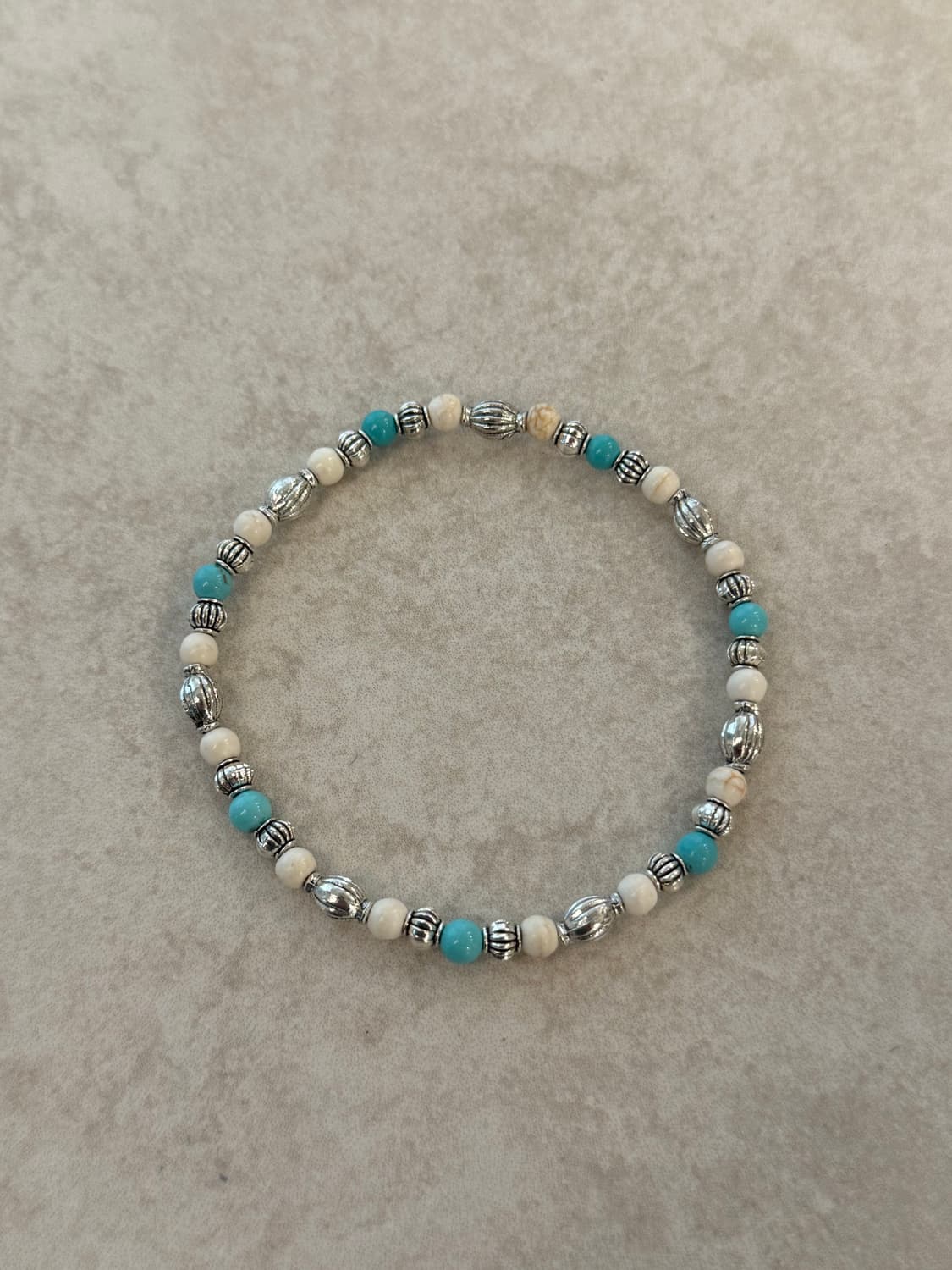 산호 터키석 합금 포인트 팔찌 상품이미지1