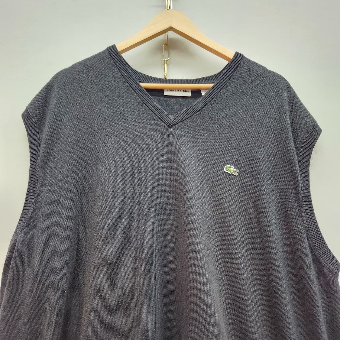 라코스테 로고 코튼 니트 베스트 3XL(3XL) 상품이미지2