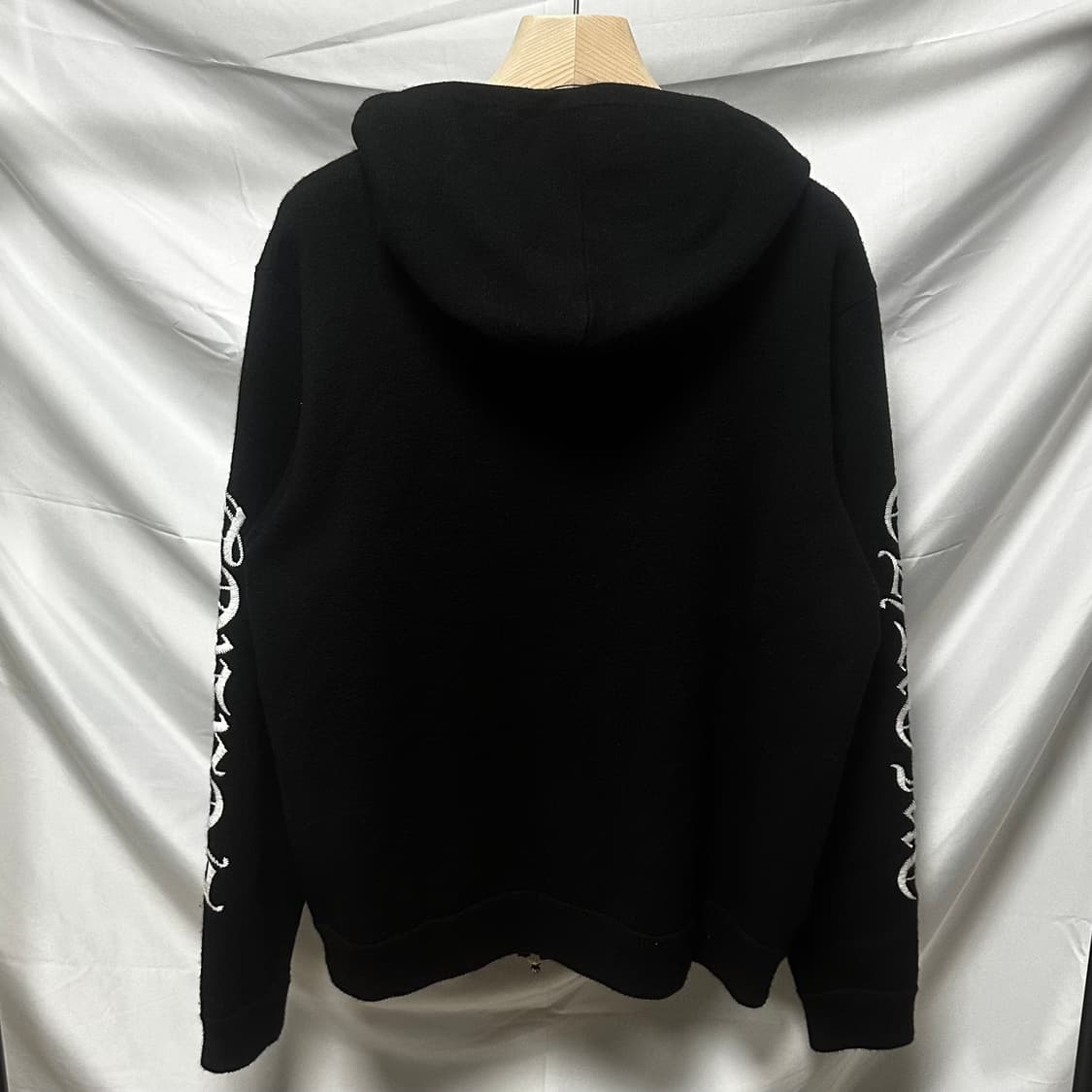 [L/XL] 크롬하츠 캐시미어 후드집업 자켓 블랙 상품이미지4