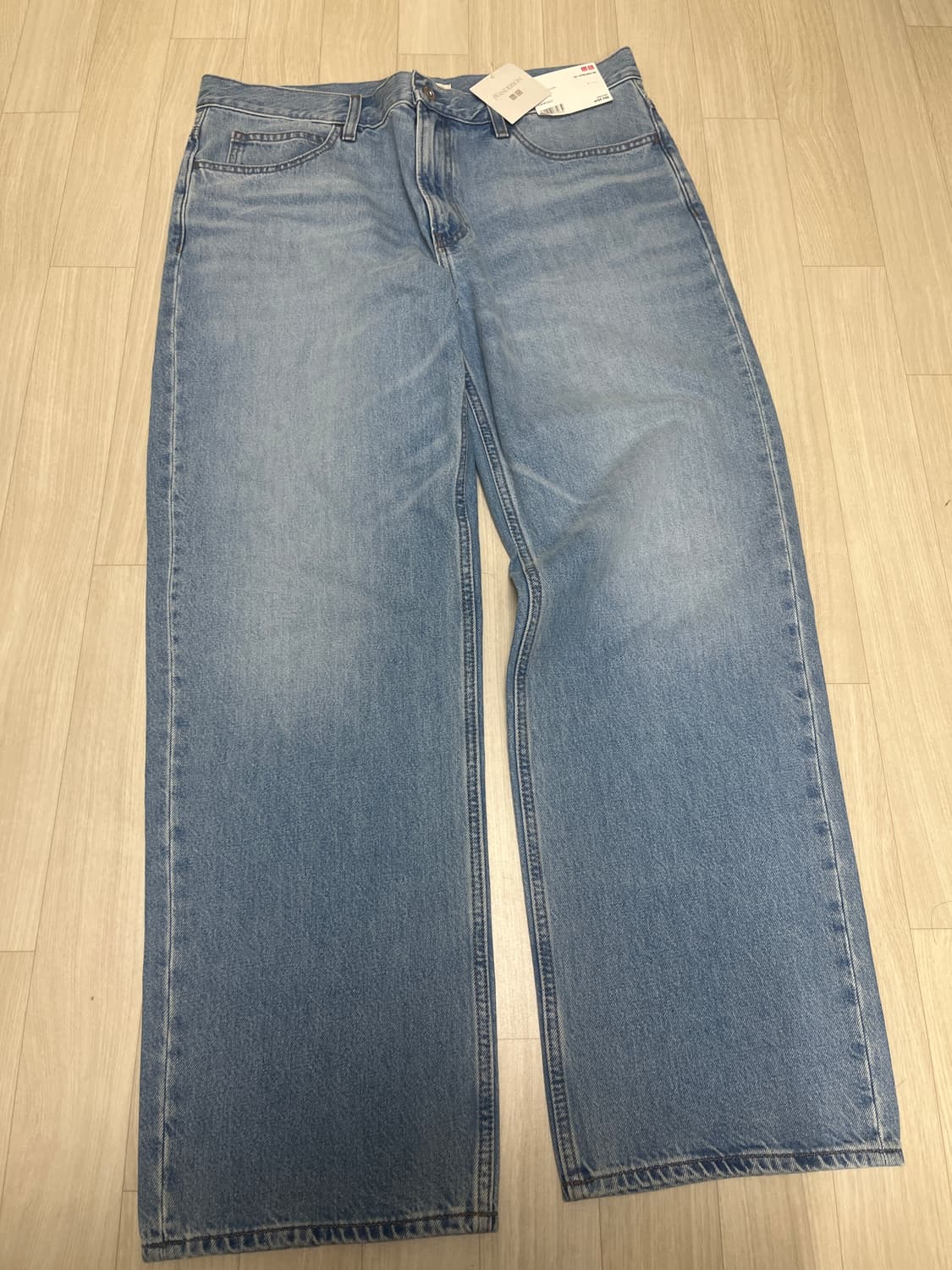 유니클로 JW 앤더슨 스트레이트 진 63 BLUE 연청 상품이미지3