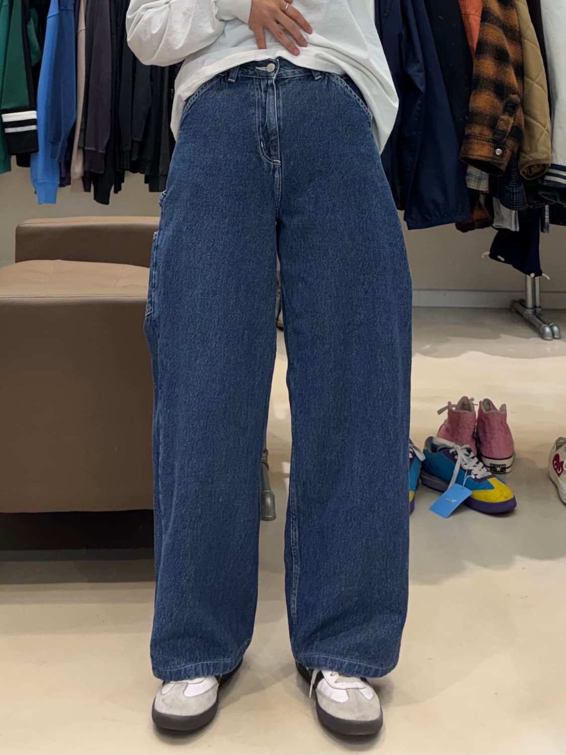 칼하트 데님 와이드팬츠 상품이미지8