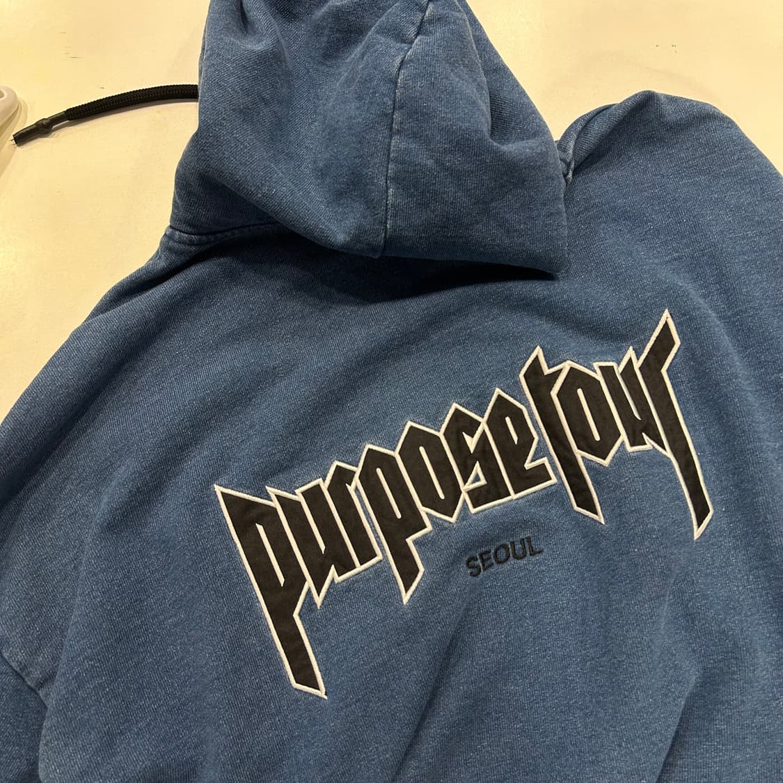 [XL] 저스틴비버 Purpose Tour 서울 후드티 데님 A938 상품이미지10