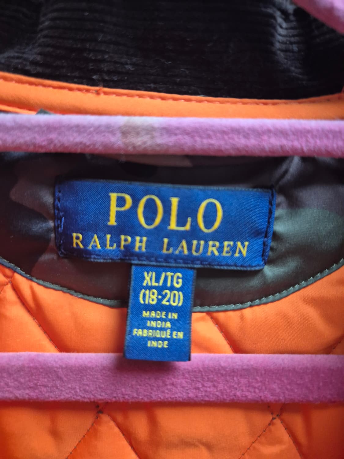 폴로 퀼팅패딩 자켓 보이즈 XL (성인 95) 상품이미지2