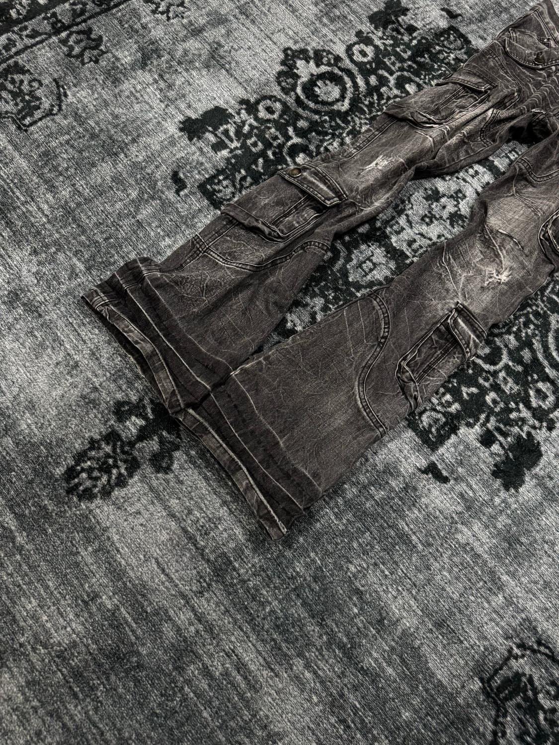 Lowbox 00s grunge washing boots cut deni 상품이미지6