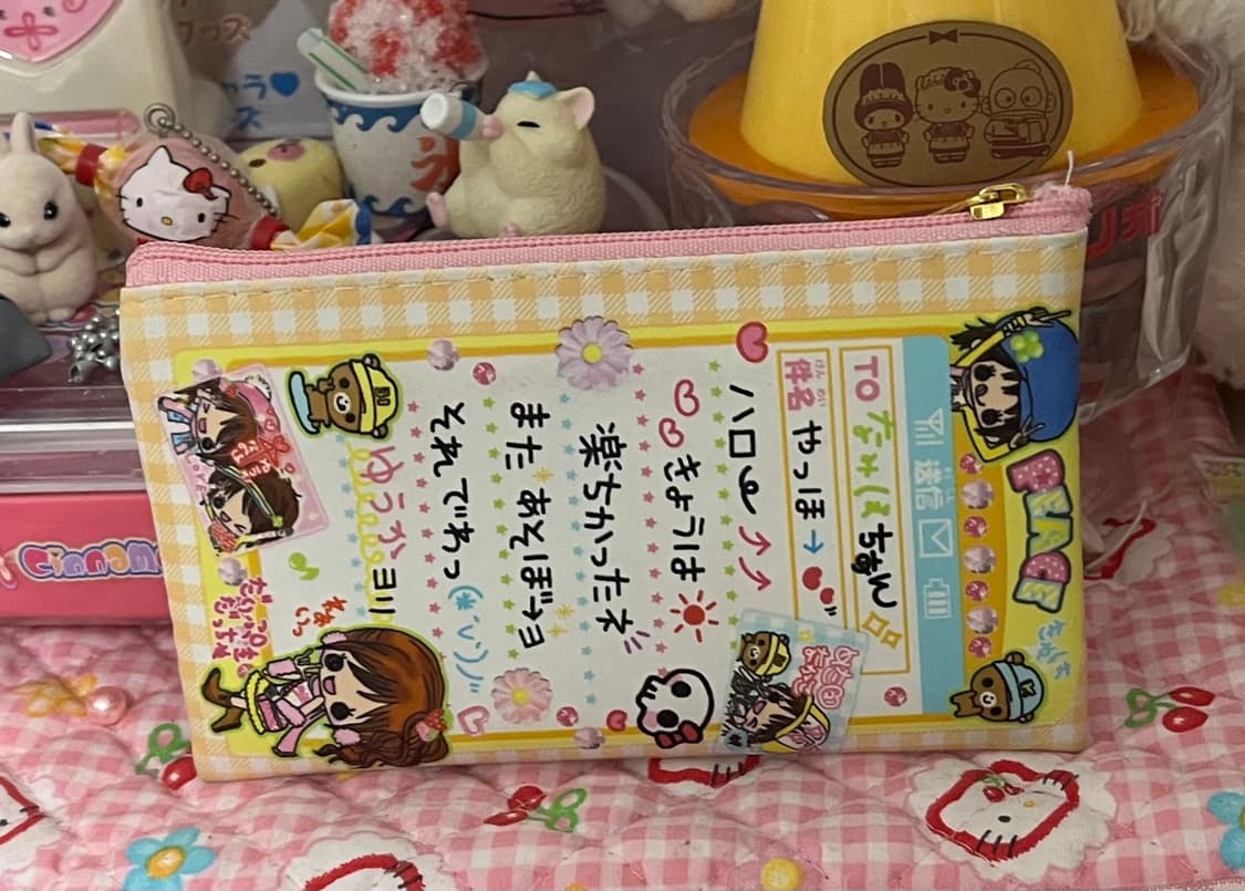 헤이세이 갸루 파우치 마스코트 지갑 산엑스 y2k 스쿨걸즈 딸기 상품이미지2