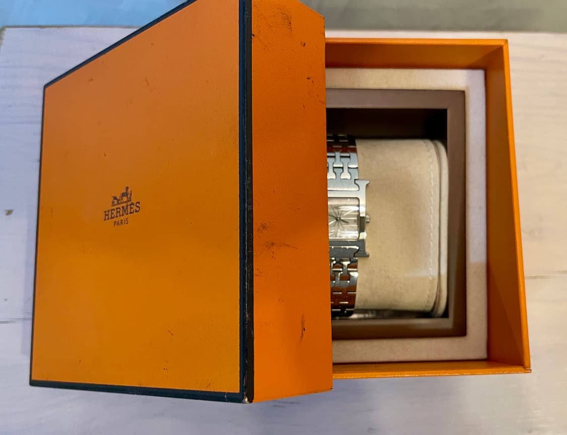 (정품 풀박)HERMES에르메스 H 아워 시계 /스몰사이즈 상품이미지8