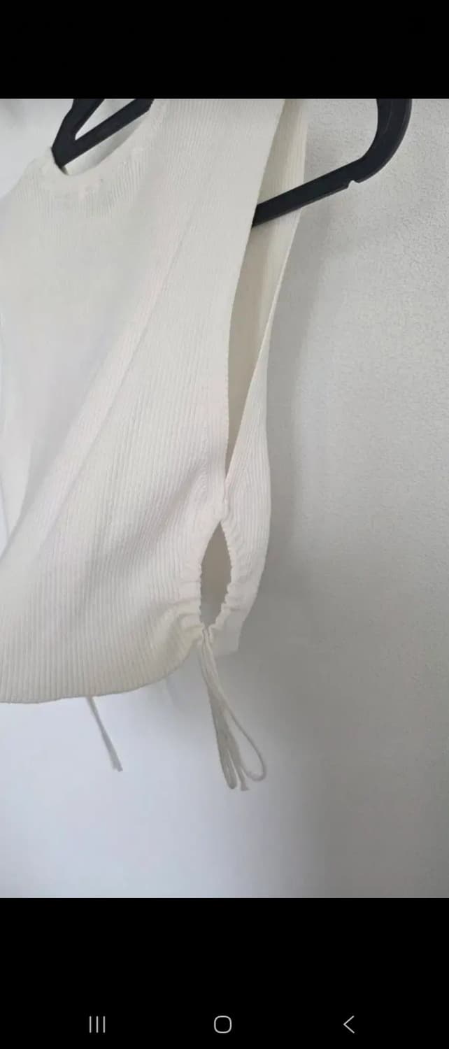 ZARA 크롭 니트 민소매 M 상품이미지4