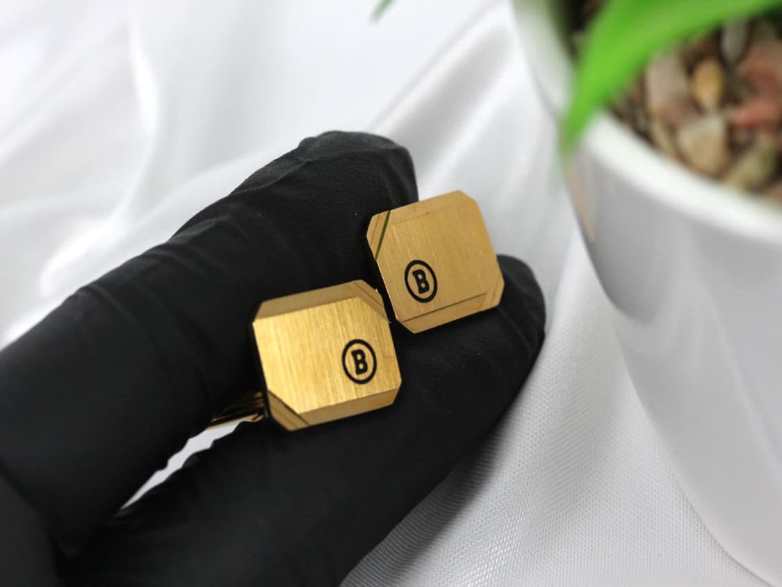 발리 A등급 5cm 독일 남자 명품 넥타이핀 커프스 세트 상품이미지7