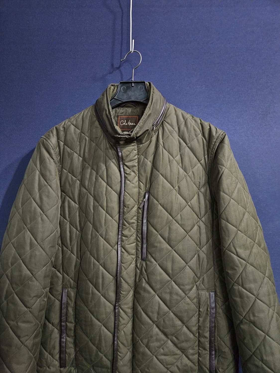 콜한 퀼팅 카키 남성 105 패딩자켓  상품이미지7