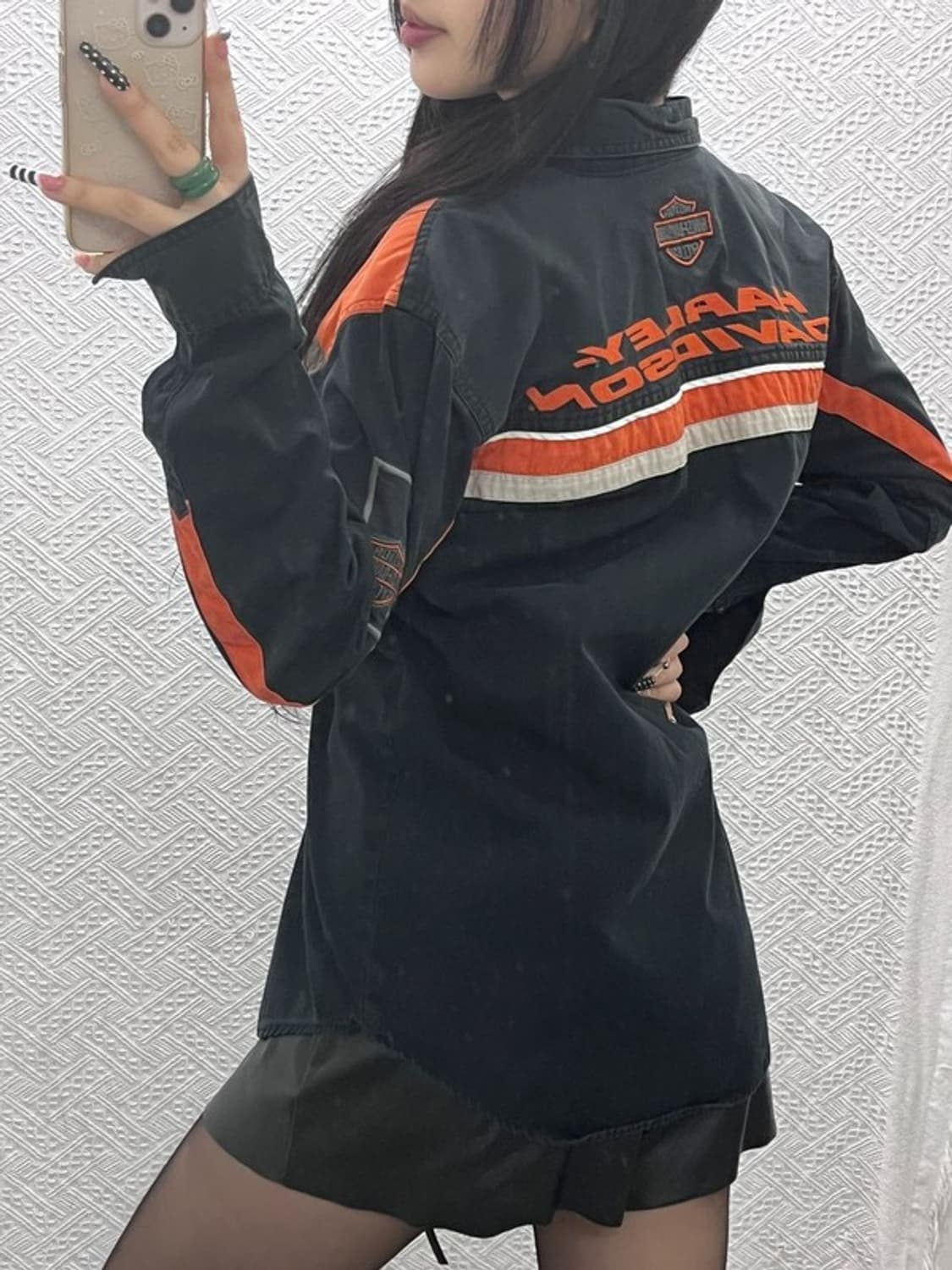 할리 데이비슨 스트릿 펑크 모터사이클 바이커 셔츠 S C10262 상품이미지2