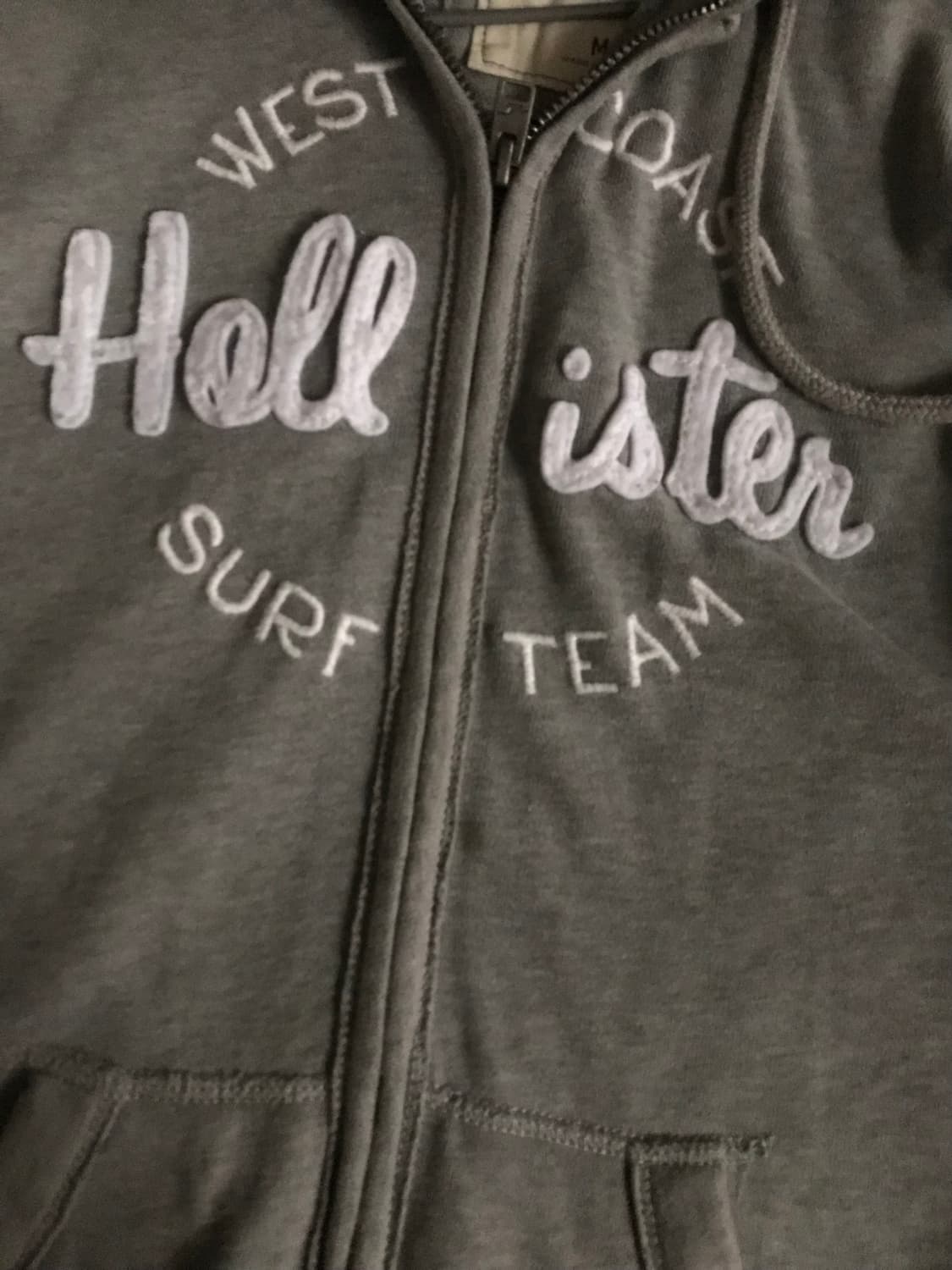 홀리스터 그레이 슬림핏 후드집업 상품이미지8