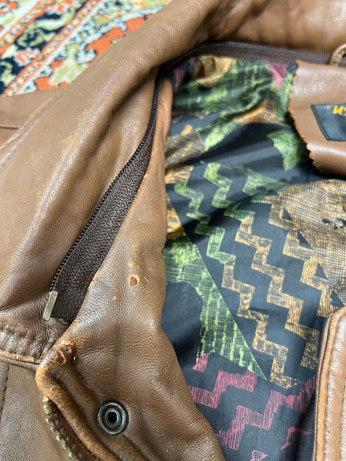 [L] W.S 브라운 리얼레더 램스킨 가죽자켓 상품이미지8