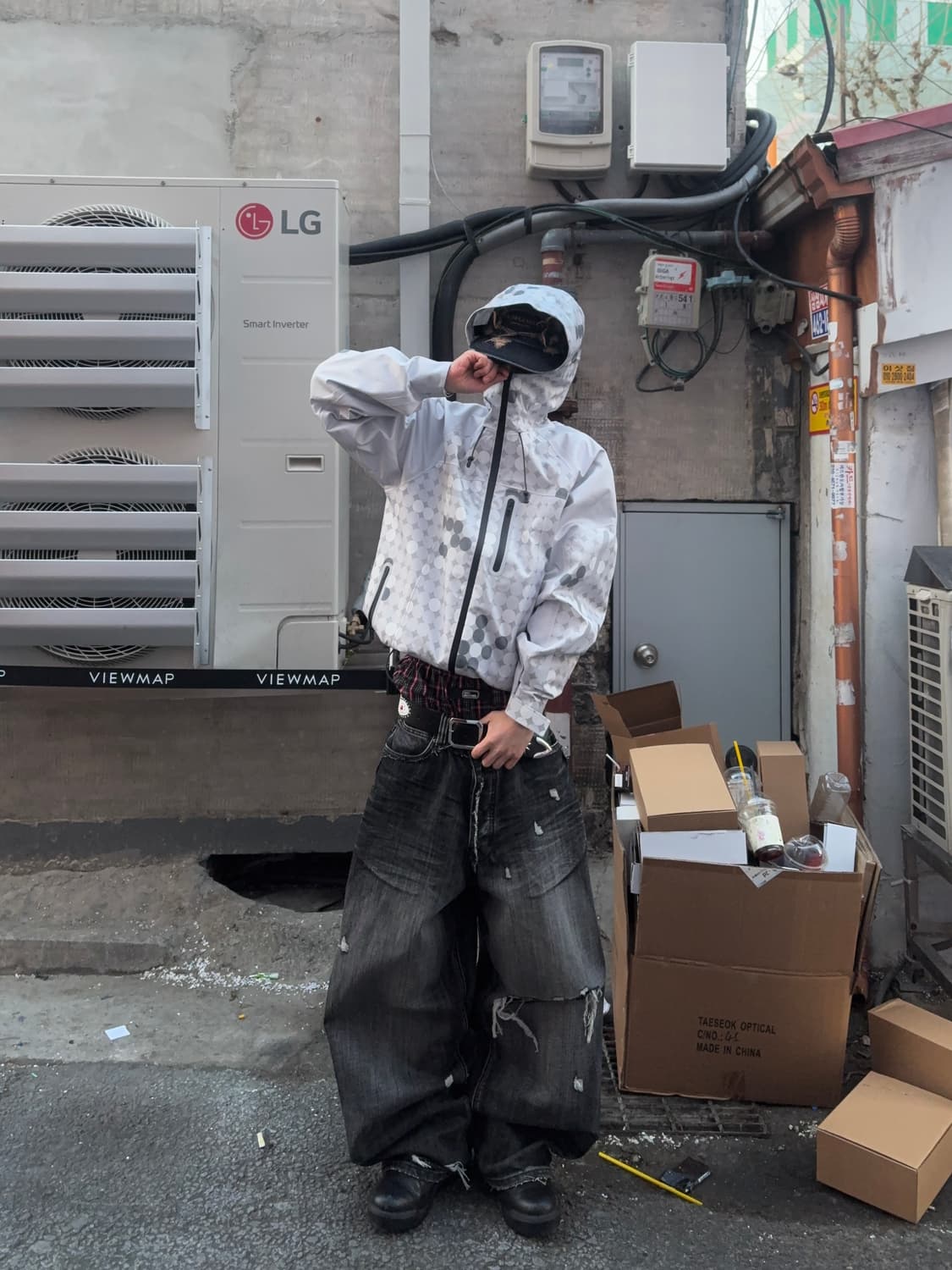 써저리 디스트로이드 데님 캡 상품이미지2