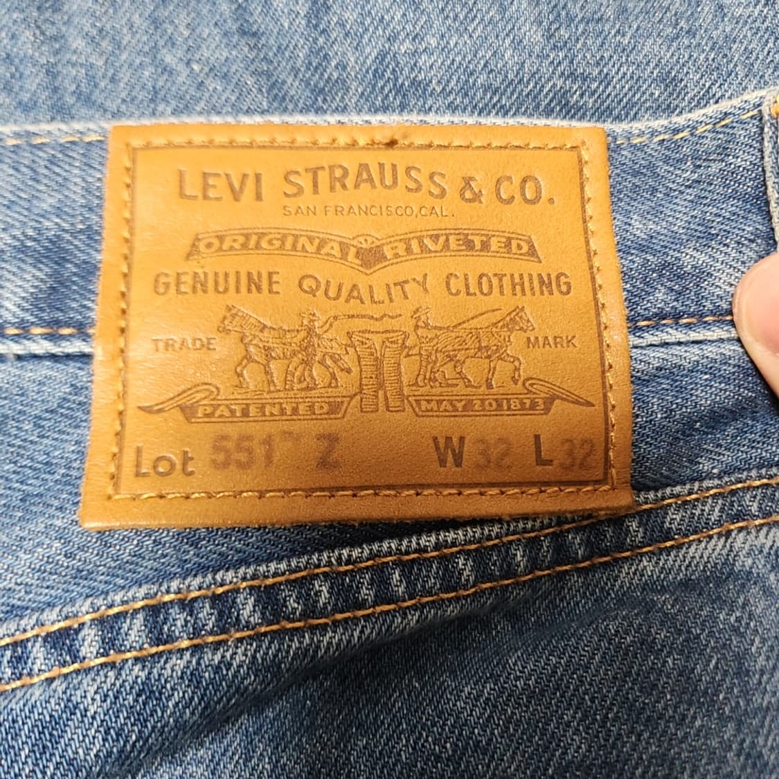 [32] 리바이스 프리미엄 551z 청바지 데님팬츠 상품이미지3