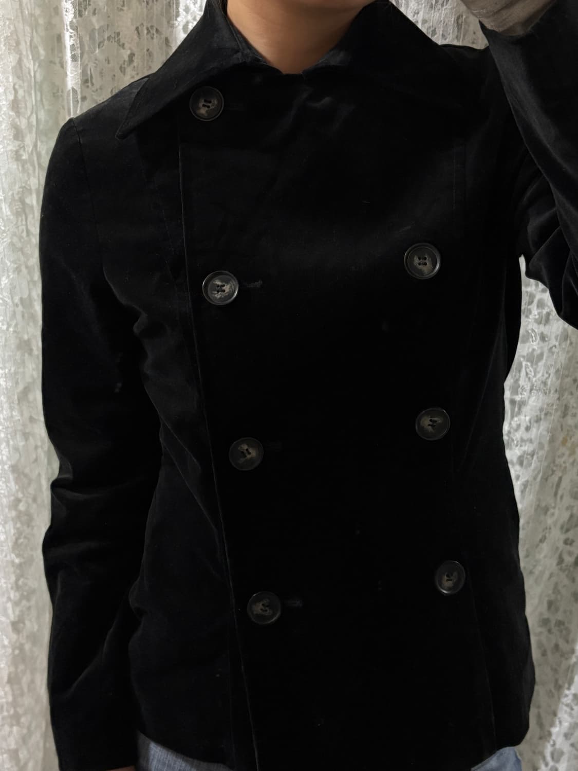 Black velvet jacket 상품이미지2
