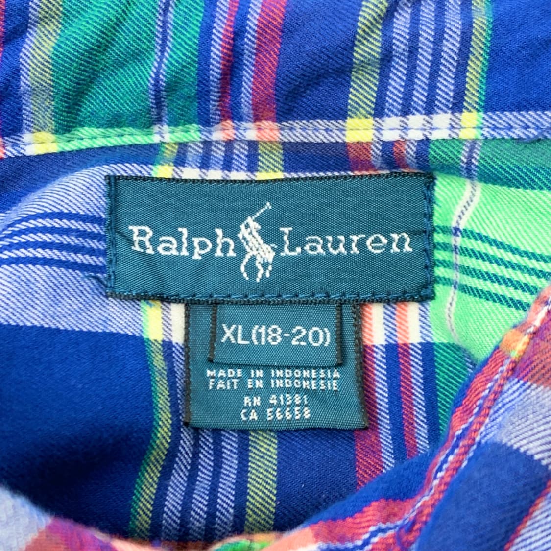 [XL/정품] 폴로랄프로렌 보이즈 체크 셔츠 상품이미지4