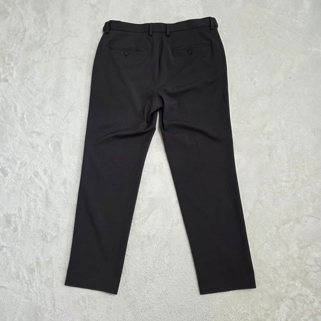 (34)무신사 테이퍼드 히든 밴딩 크롭 슬랙스 팬츠 건메탈 상품이미지3