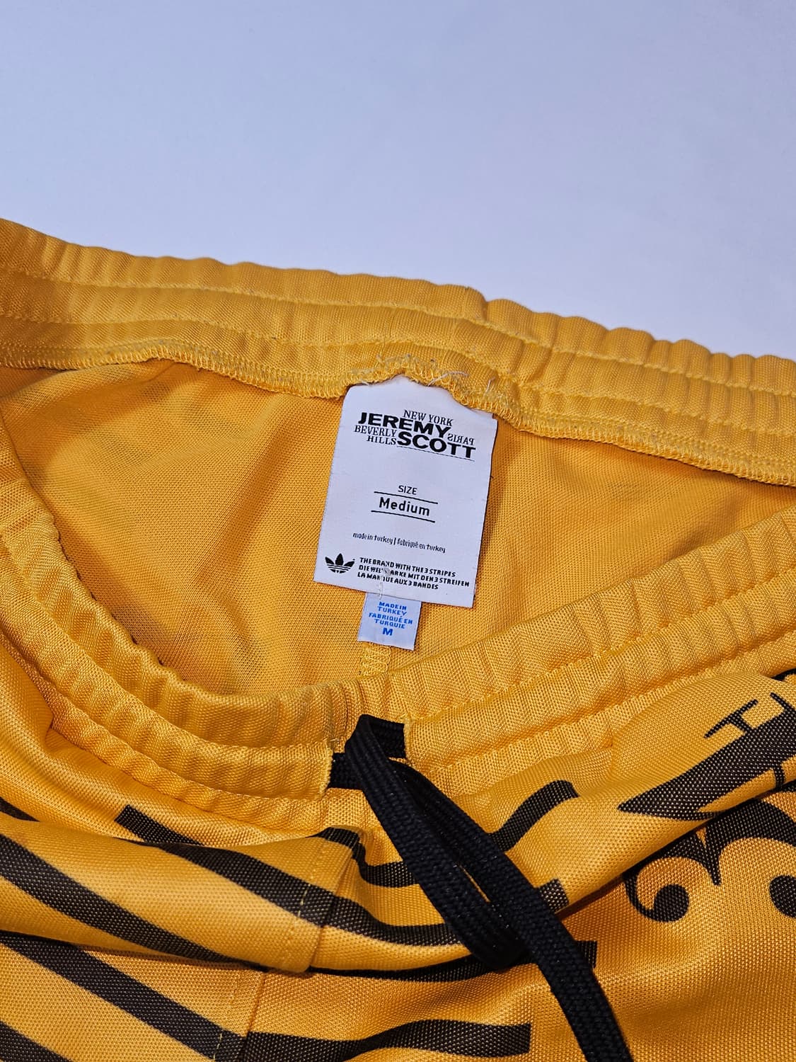 아디다스 x 제레미스캇 딥 테이프 트레이닝 팬츠 바지 한정판 M 머스타드 상품이미지4