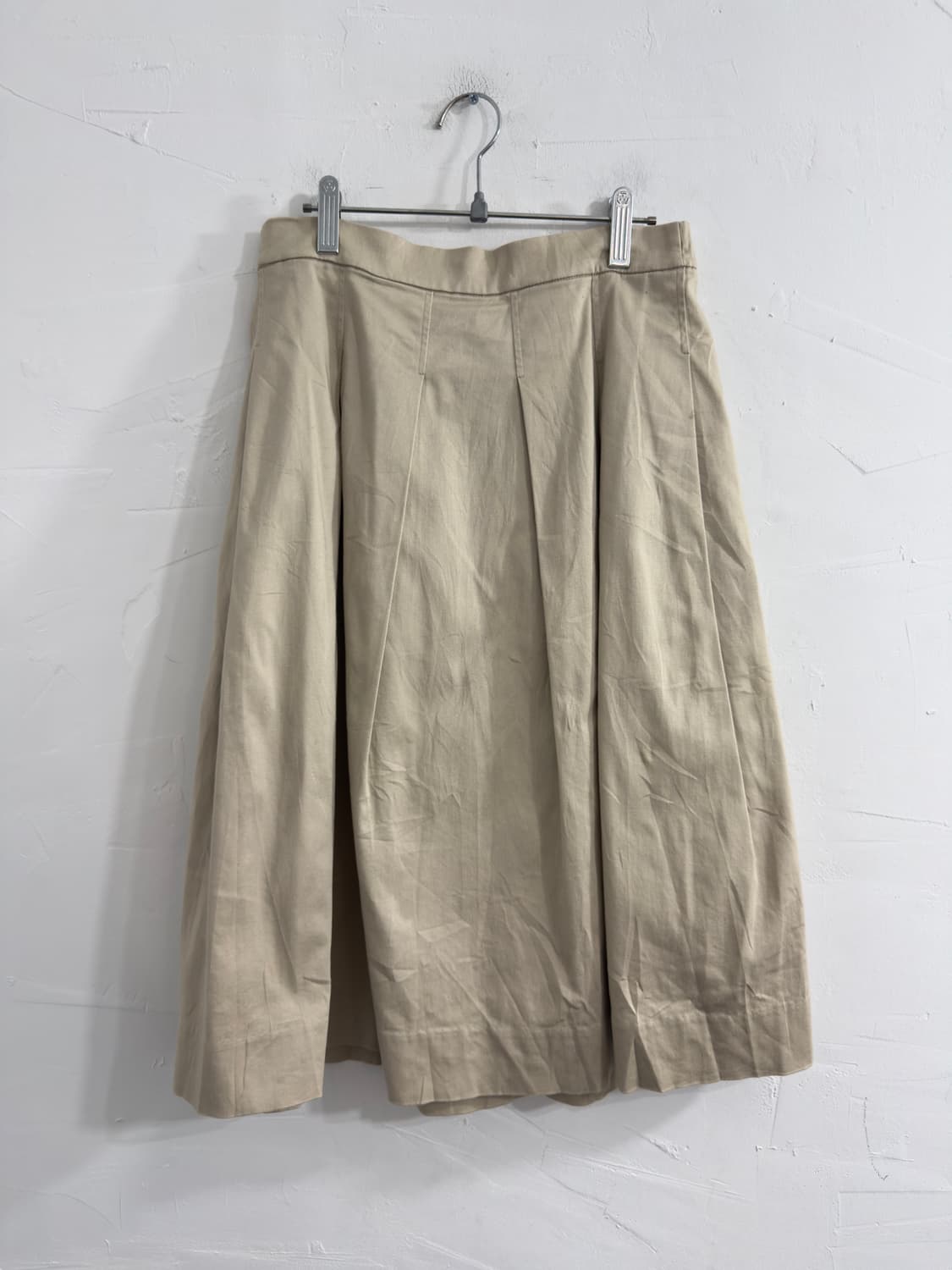 uniqlo beige pleats midi skirt 상품이미지4
