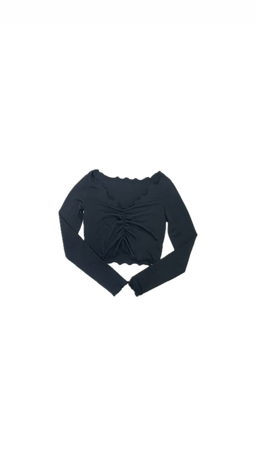 셔링 긴팔 티 상품이미지1