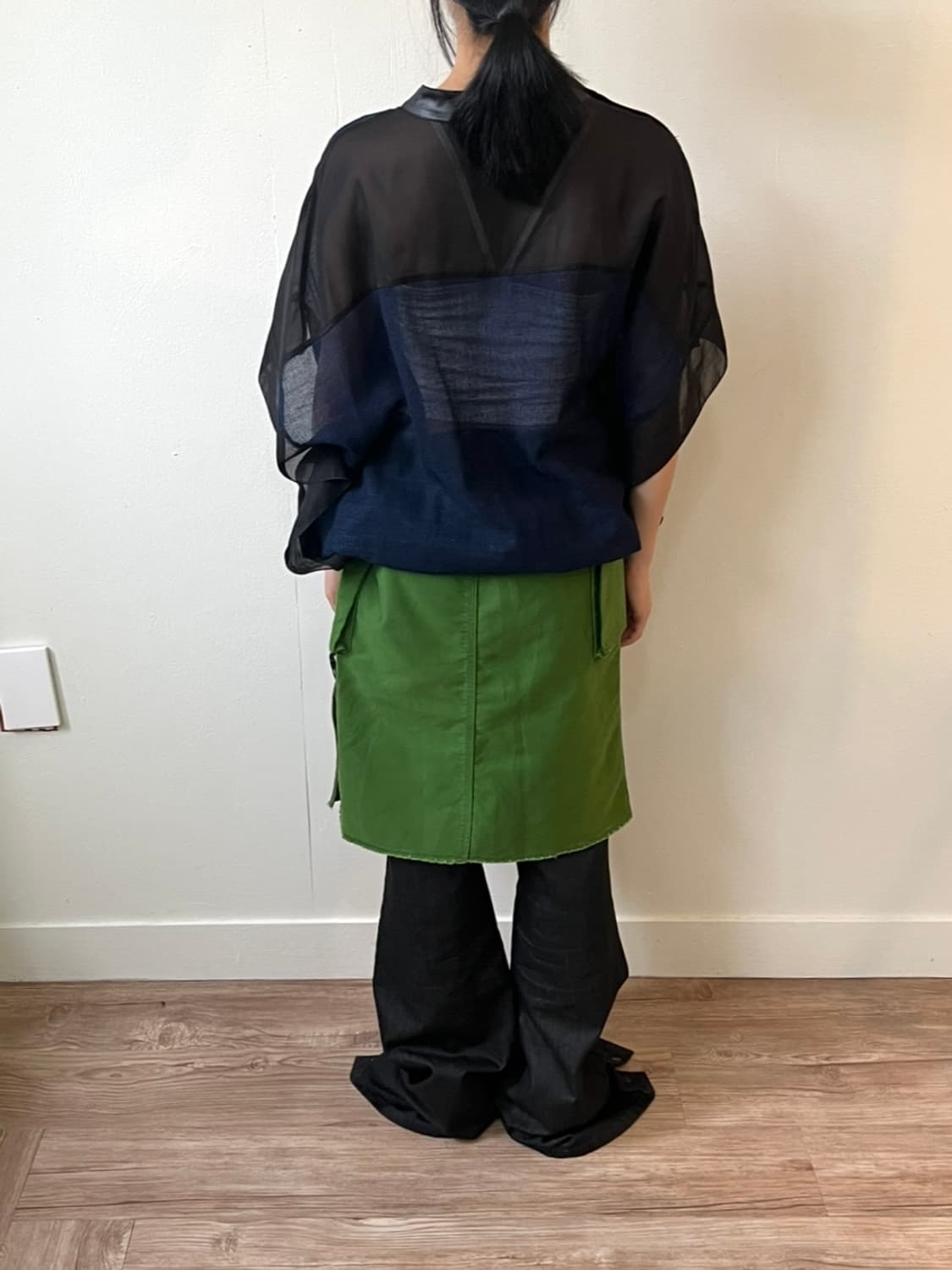 kiyoko takase 시스루 레이어드 베스트 상품이미지8