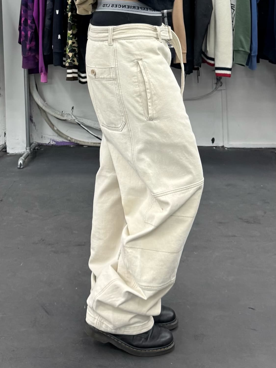 인사일런스 아이보리 더블니팬츠 상품이미지2