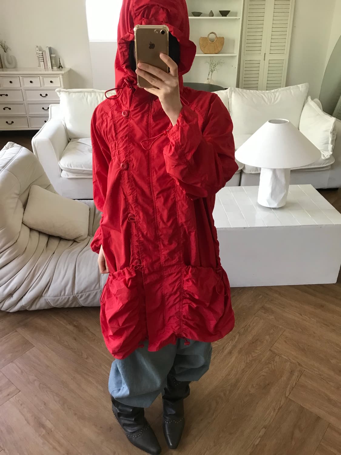 vintage red hood jumper 상품이미지2