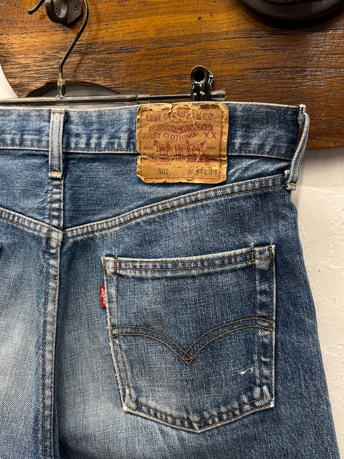 90s Lvc 502XX Selvedge Stright Denim Pan 상품이미지3
