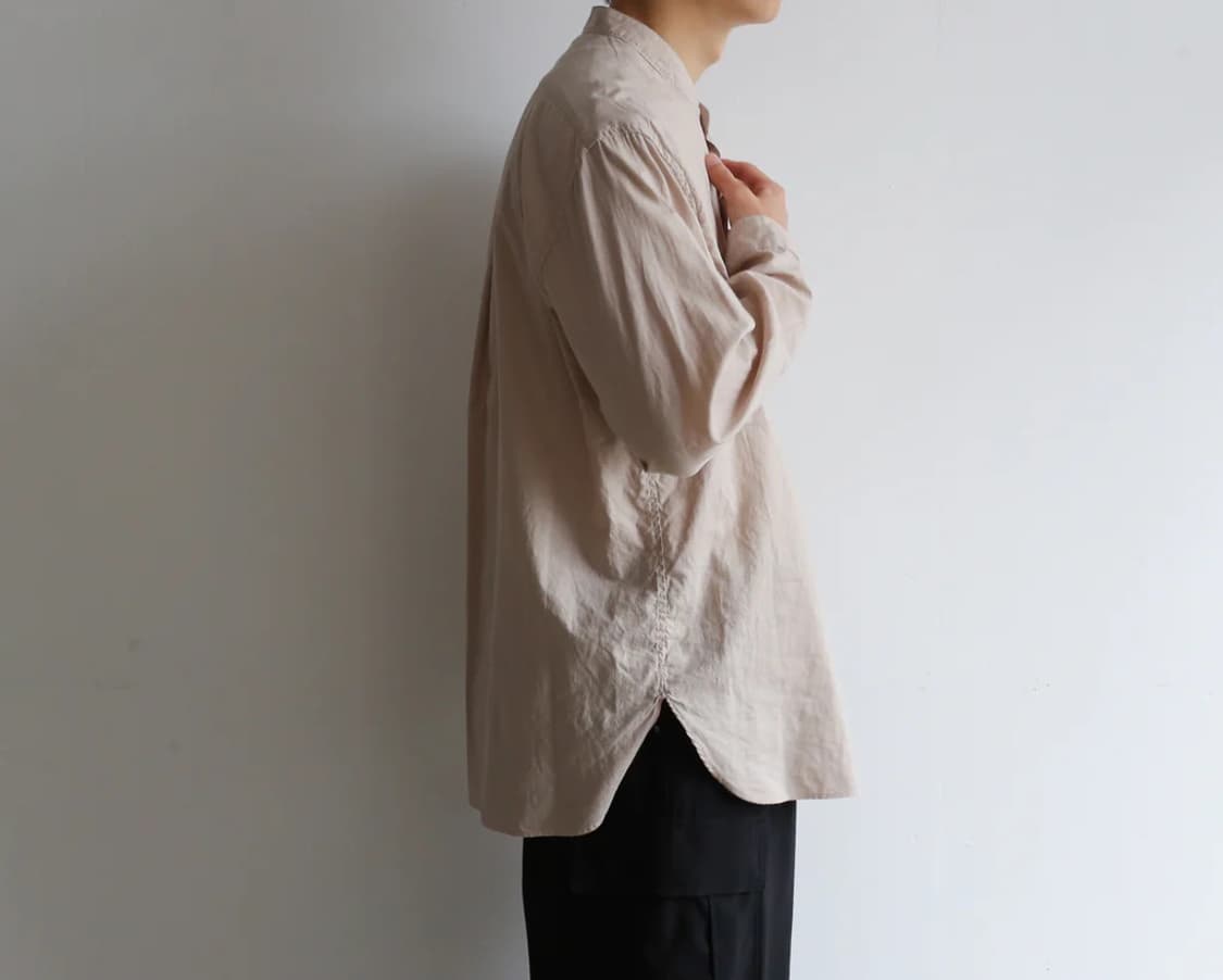 스틸 바이 핸드 Still by hand 셔츠 스탠드 밴드 차이나 카라 상품이미지2