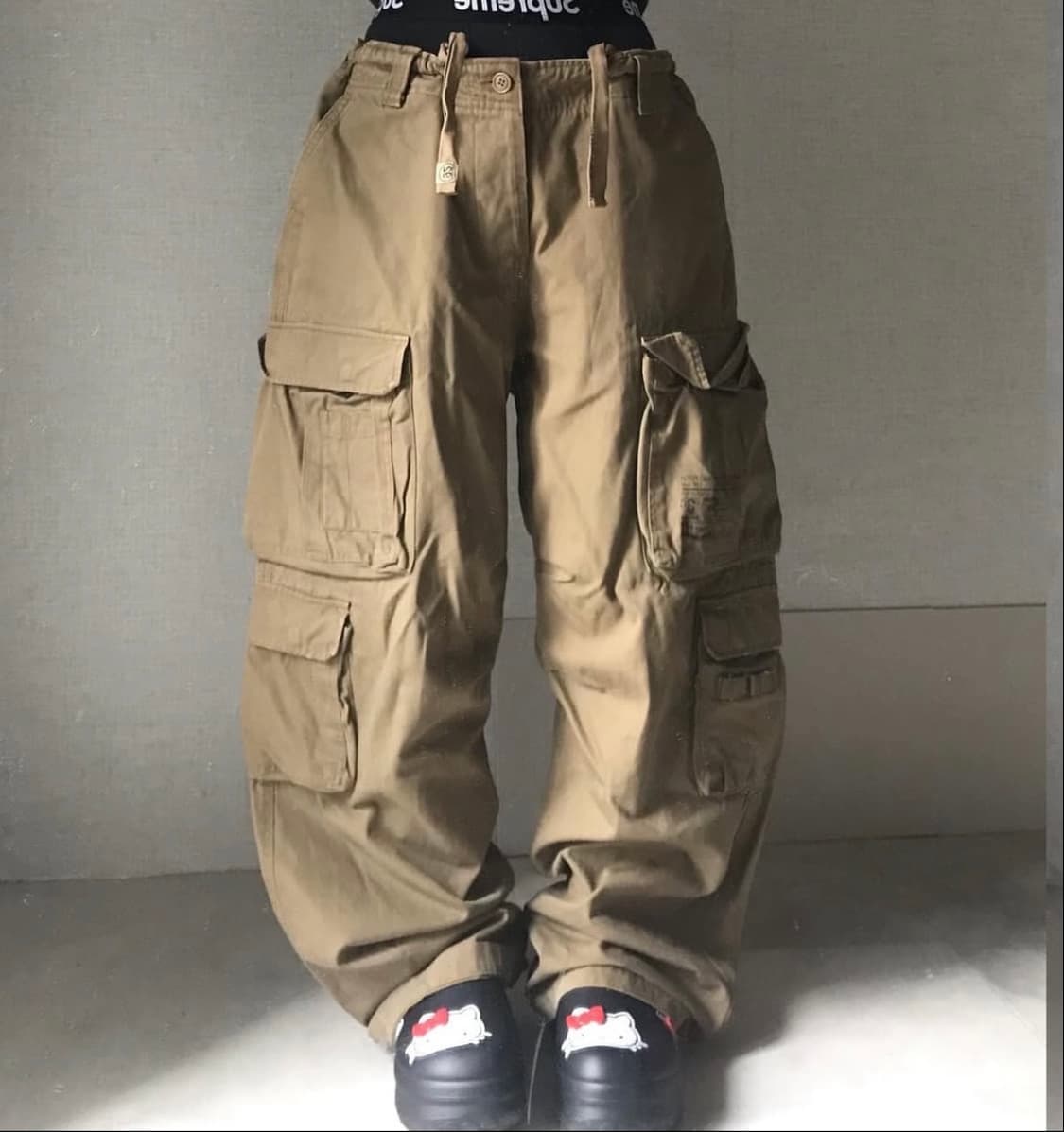 아베크롬비 멀티포켓 베이지 카고팬츠 상품이미지1