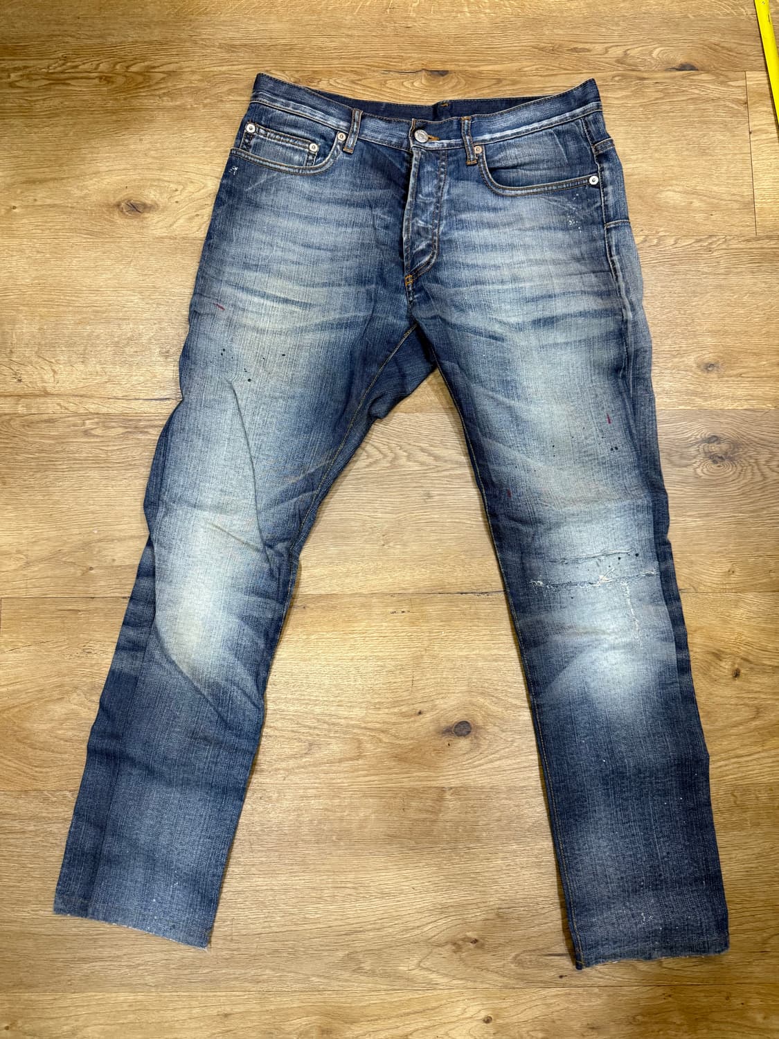 디올옴므 08SS 레드페인트진 레페 상품이미지1