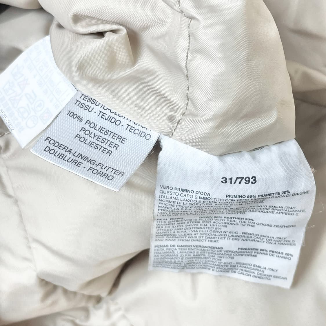 [중고] 마렐라 여성 구스다운 벨트 패딩 점퍼 상품이미지5