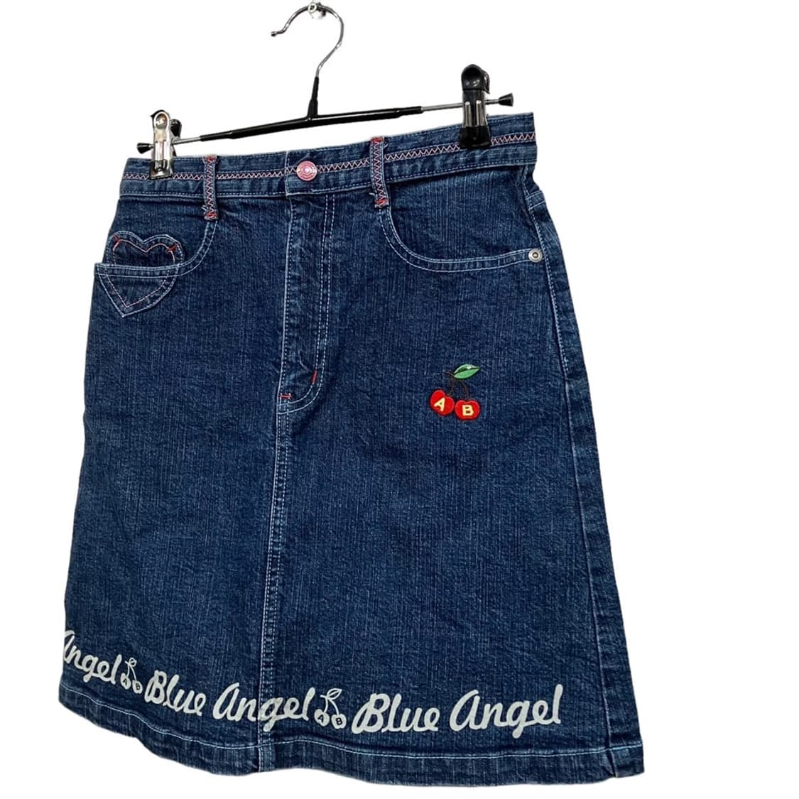 엔젤블루 키치 데님 스커트 상품이미지4