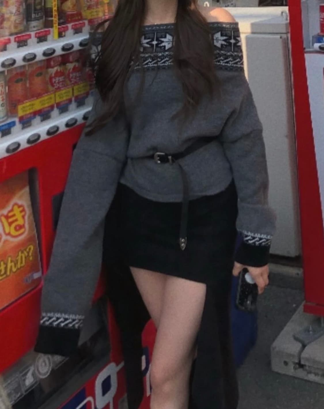 오프숄더&언발치마 세트코디 상품이미지1