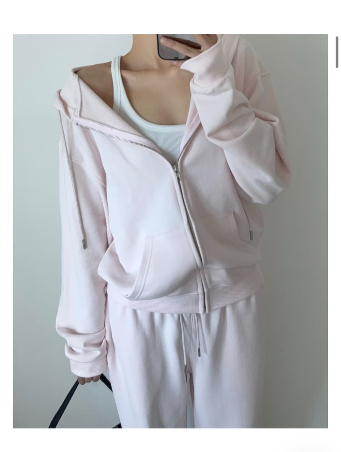 델라인 연핑크  후드집업 상품이미지1