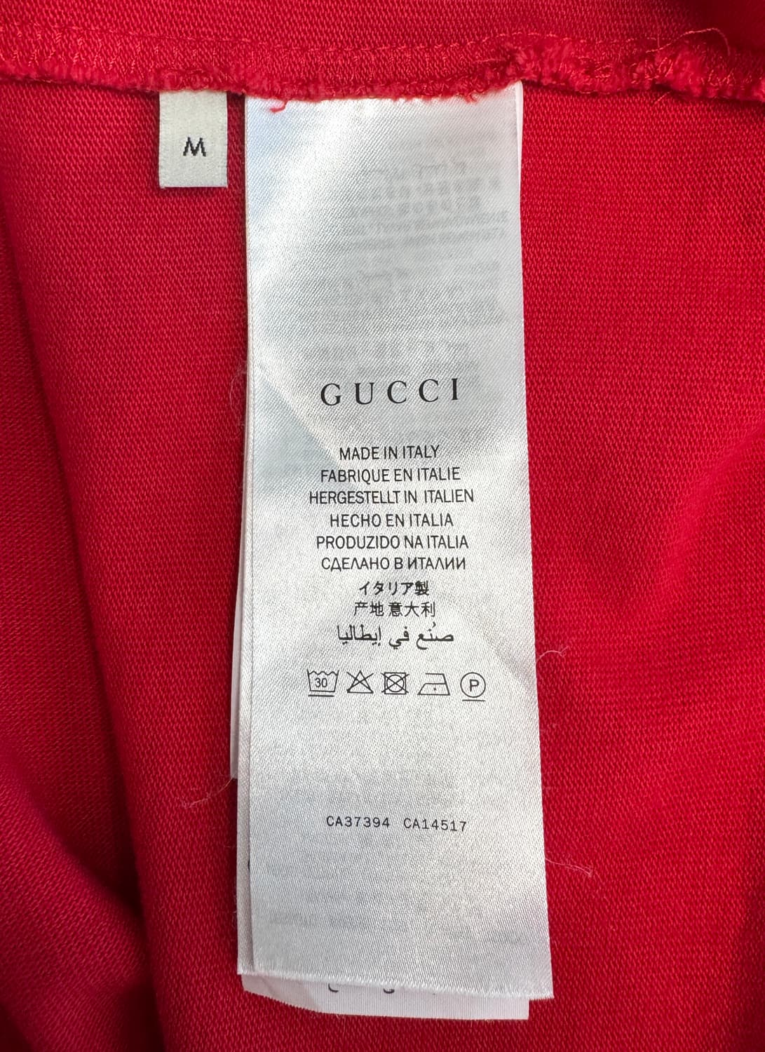 GUCCI 구찌 레드 테니스 긴팔 폴로티셔츠 M 상품이미지6