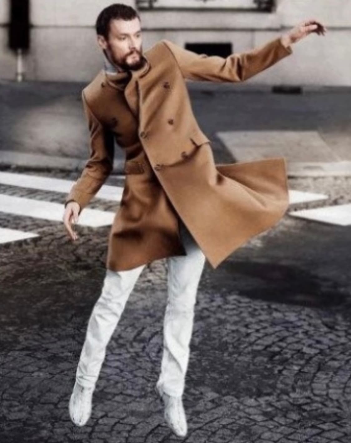 H&M x 마르지엘라 / 코트 / 카멜 / 사이즈 46 상품이미지3