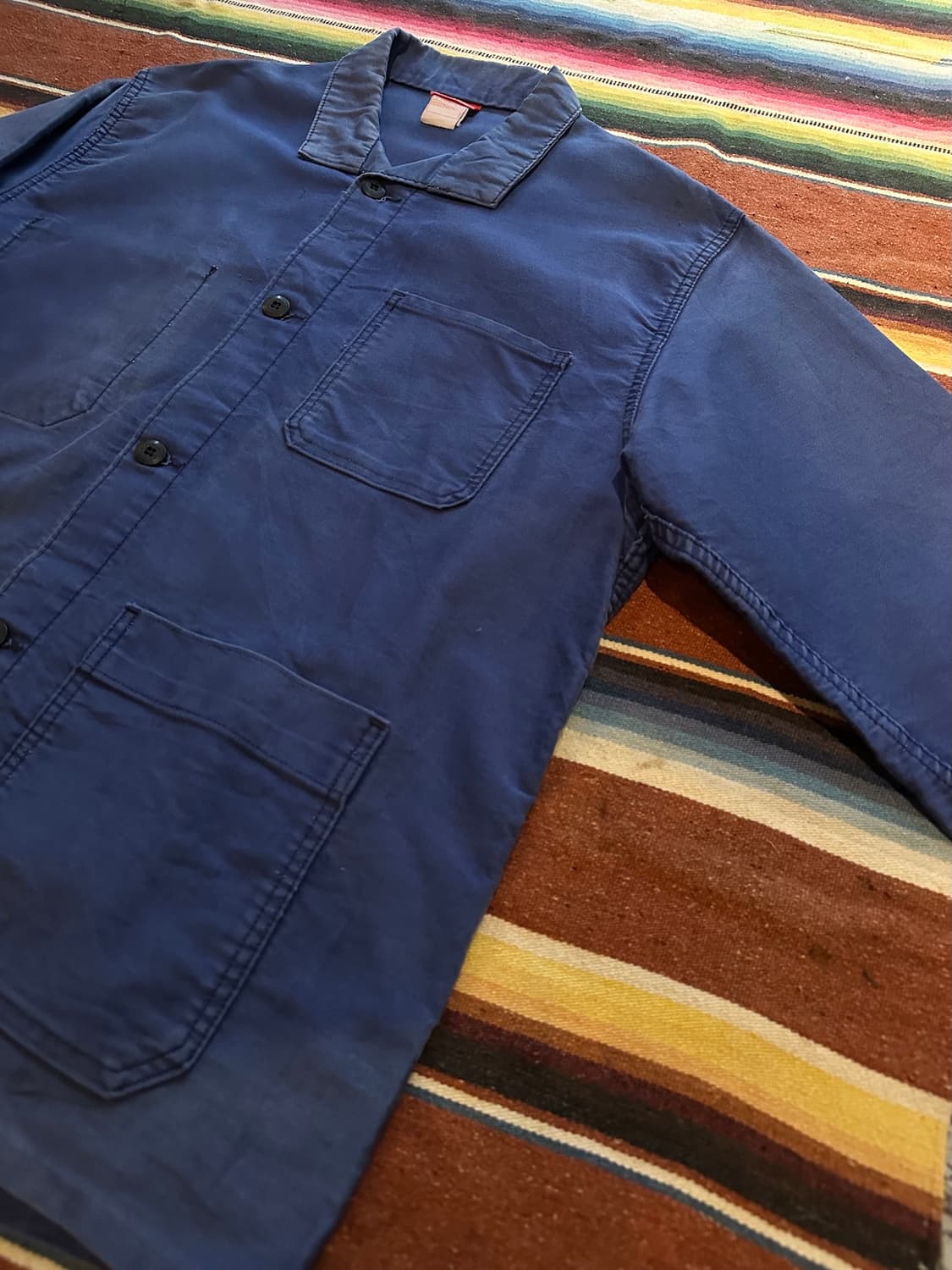 70s Adolphe Lafont 아돌프 라퐁 프렌치 몰스킨 워크 자켓 상품이미지5