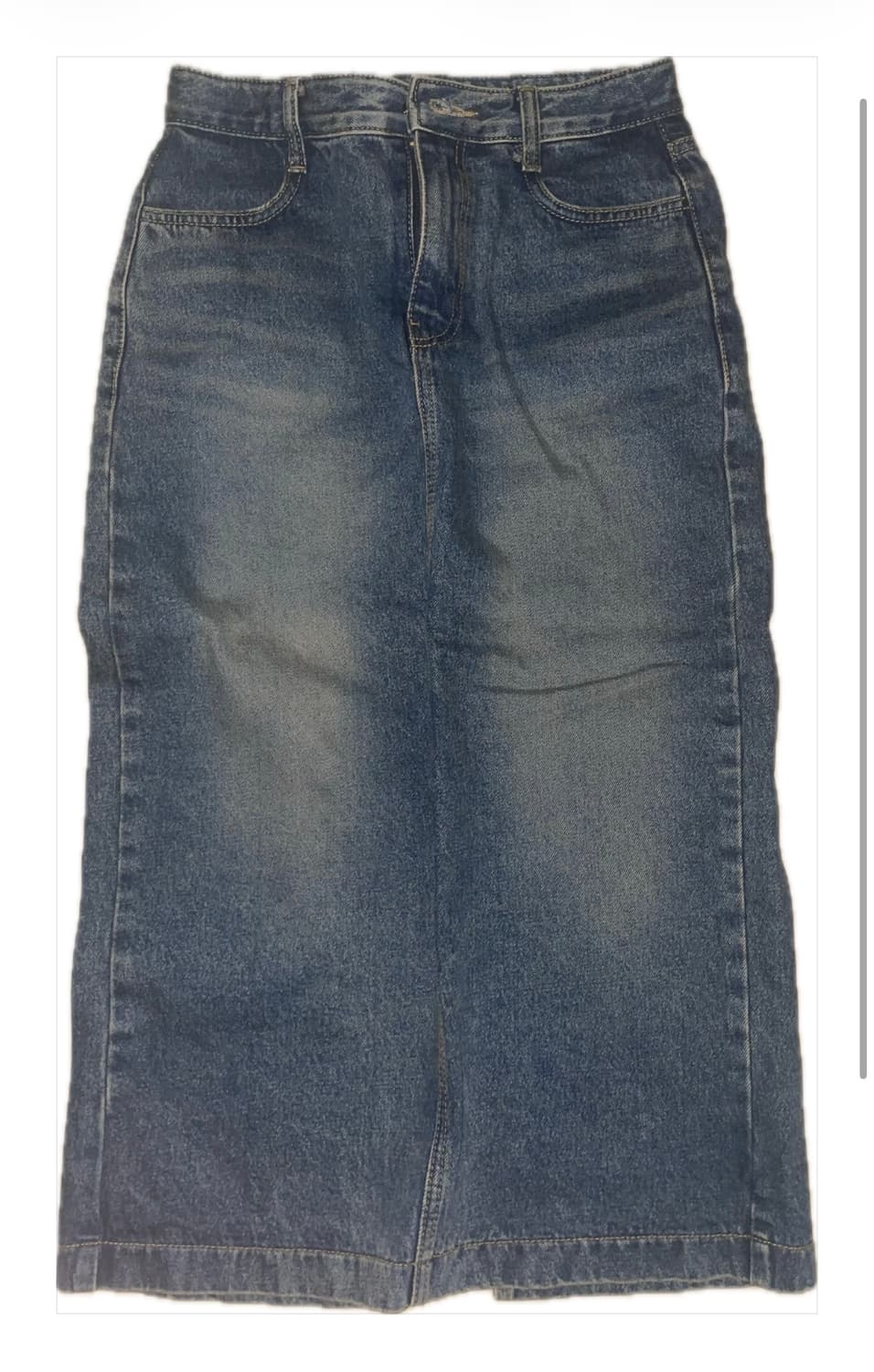 바온 데님 롱스커트 청치마 상품이미지3