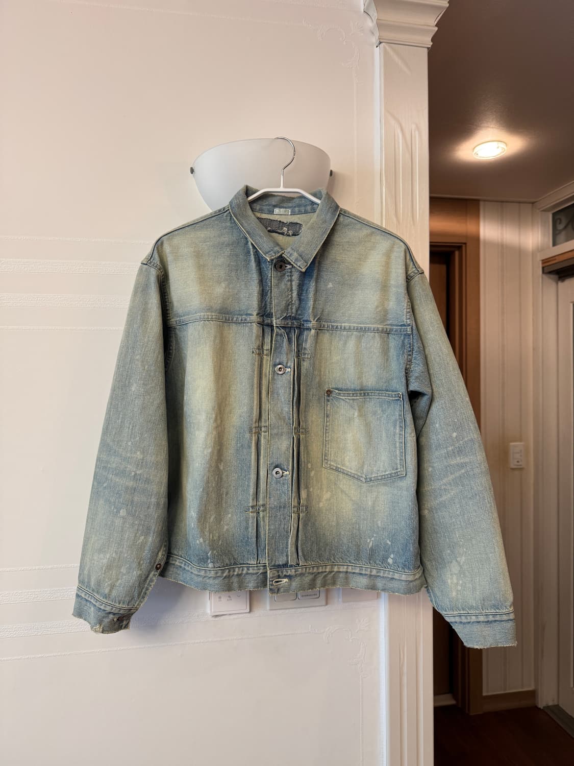 아프레쎄 26SS 1ST Type Denim Jacket Bleach 상품이미지1
