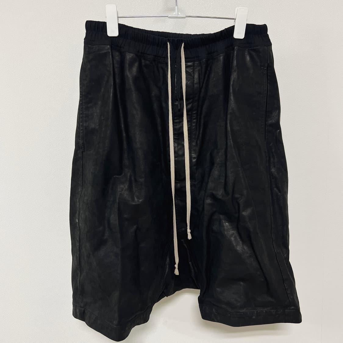 릭오웬스 16FW "MASTODON" 카프 레더 배기 쇼츠 반바지 LGW 상품이미지2